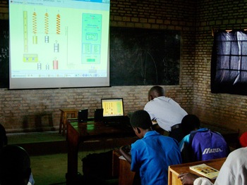 PhET in Burundi. Courtesy of Dr. Paolo Brunello
