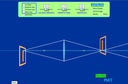 Screenshot of the simulation Geometric Optics