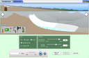 Screenshot of the simulation Glaciers