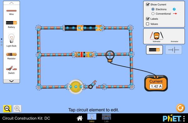 Circuit Construction Kit: DC Screenshot
