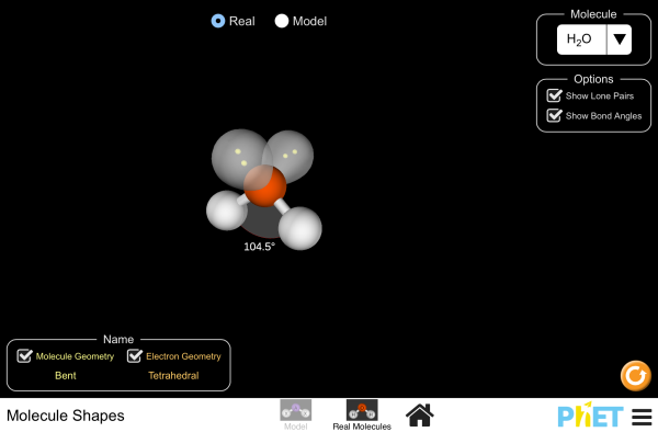 Molecule Shapes Screenshot