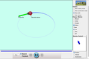Screenshot of the simulation Ladybug Motion 2D